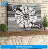 Farmhouse Windmill, This is us a little of crazy Canvas And Poster, Wall Decor Visual Art