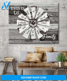 Farmhouse Windmill, This is us a little of crazy Canvas And Poster, Wall Decor Visual Art