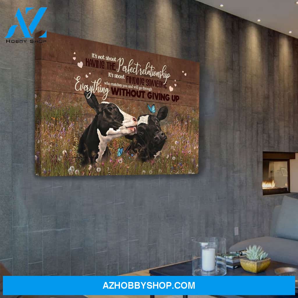 Farming Cows Everything Without Giving Up Canvas Wall Art, Wall Decor Visual Art