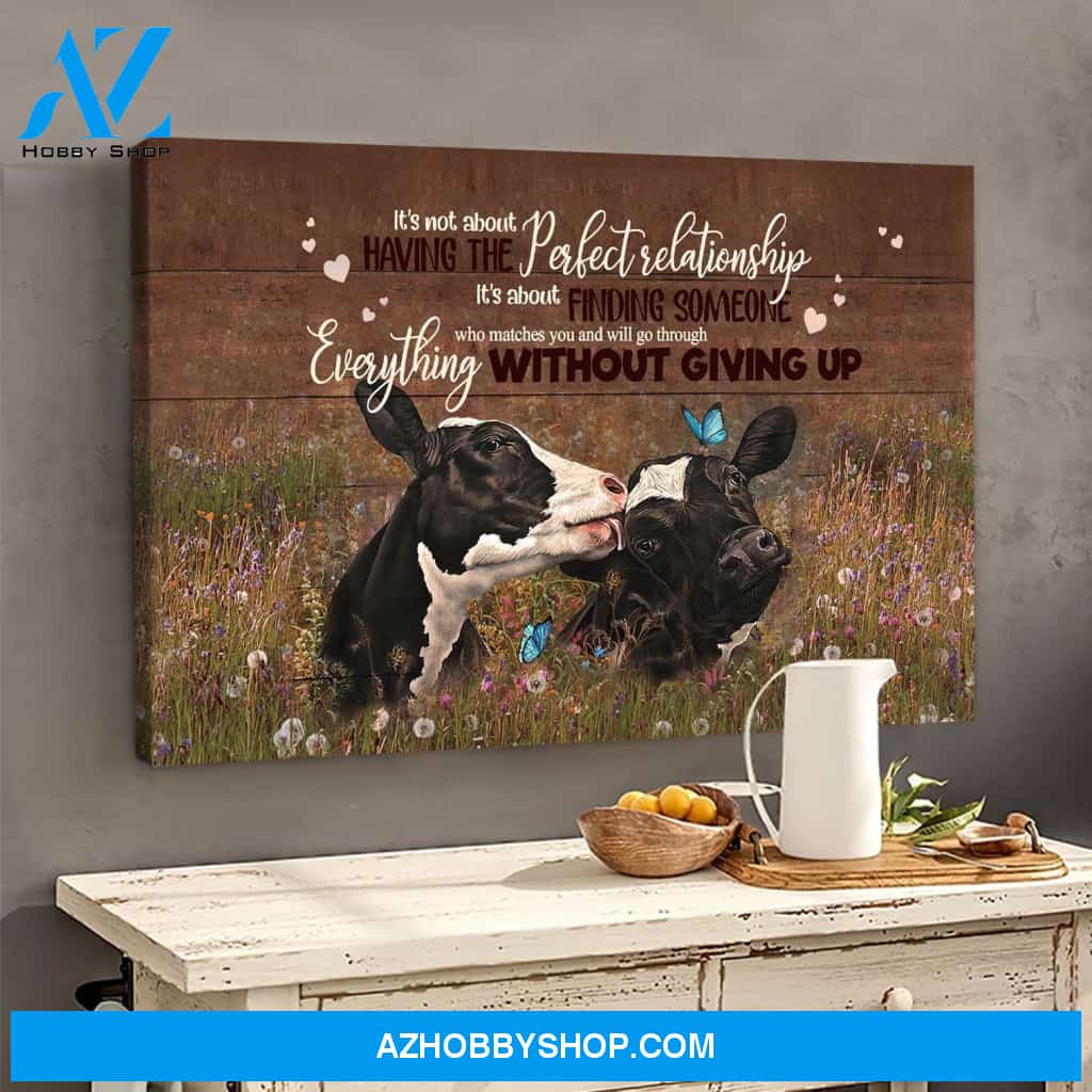 Farming Cows Everything Without Giving Up Canvas Wall Art, Wall Decor Visual Art