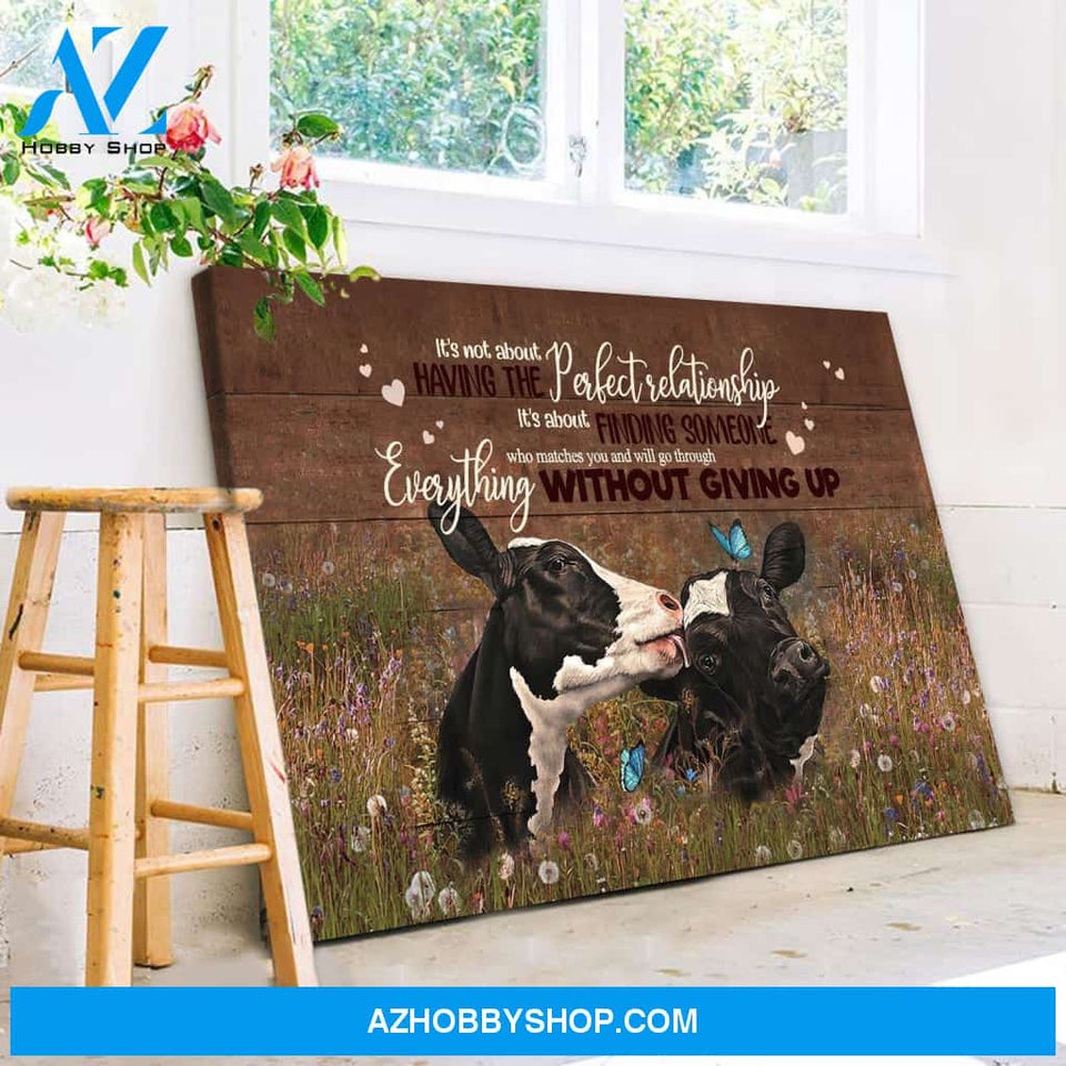 Farming Cows Everything Without Giving Up Canvas Wall Art, Wall Decor Visual Art