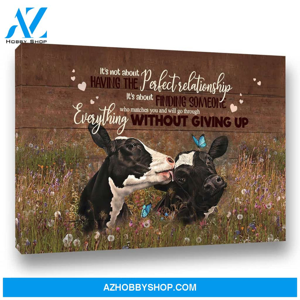 Farming Cows Everything Without Giving Up Canvas Wall Art, Wall Decor Visual Art