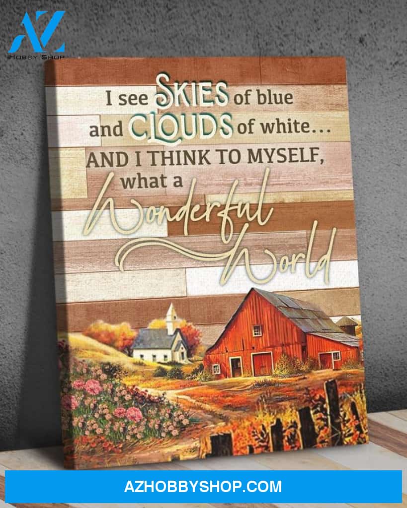 Farming Poster Canvas Wall Decor Visual Art Decor What A Wonderful World Wall Art Poster Vintage Color