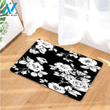 fashion nova invert roses monochrome doormats