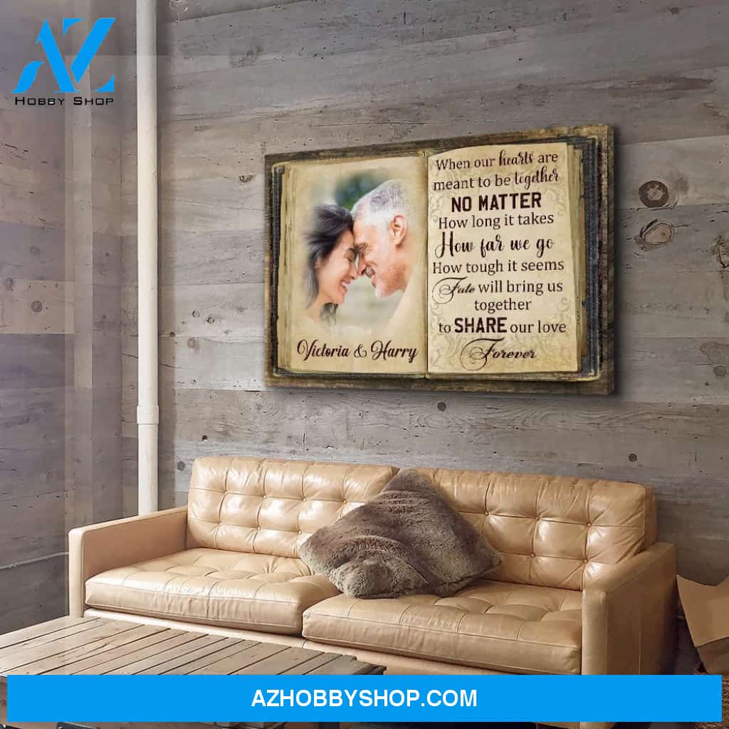 Fate Brings Us Together - Personalized Custom Photo Canvas