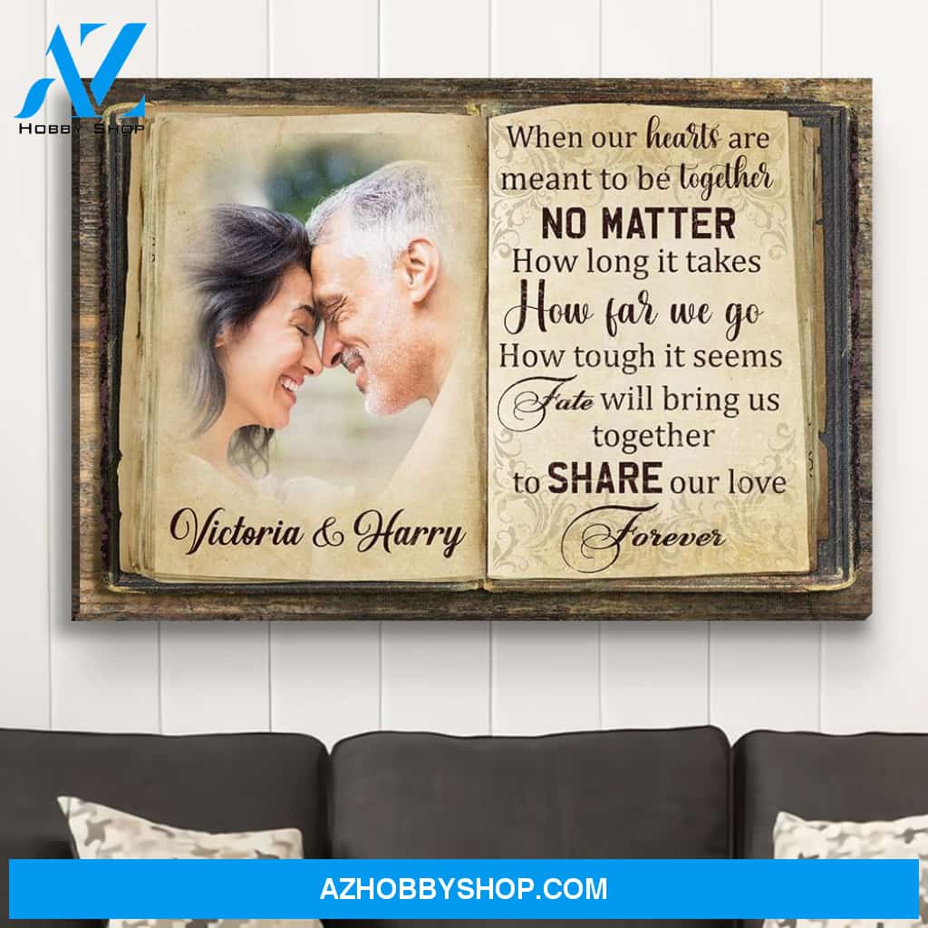 Fate Brings Us Together - Personalized Custom Photo Canvas