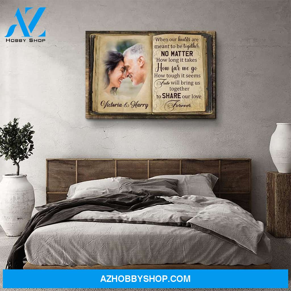 Fate Brings Us Together - Personalized Custom Photo Canvas