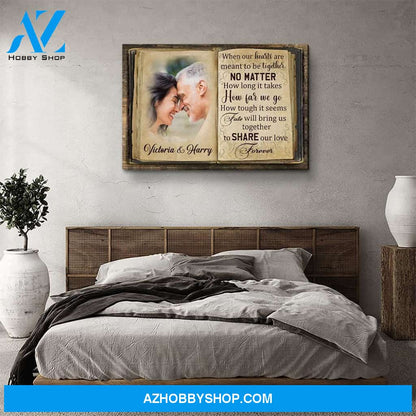 Fate Brings Us Together - Personalized Custom Photo Canvas