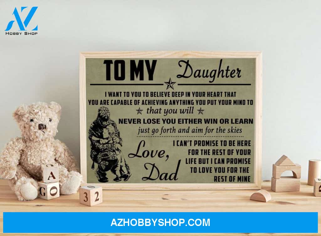 Father And Daughter, Biker Dad, Biker Lover Canvas And Poster, Wall Decor Visual Art, Gift Father's Day