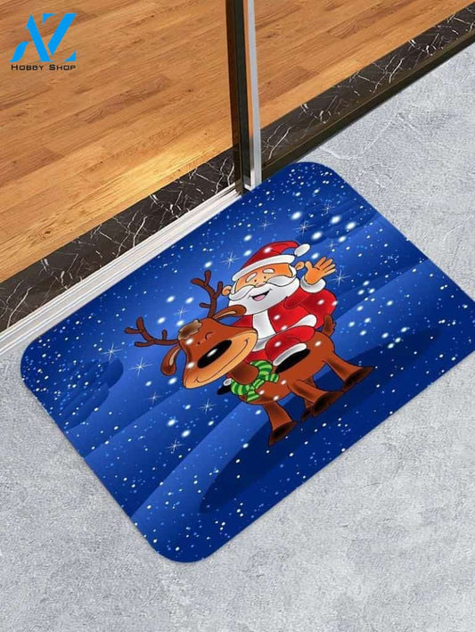 Father Christmas Deer CLH0910174D Doormat