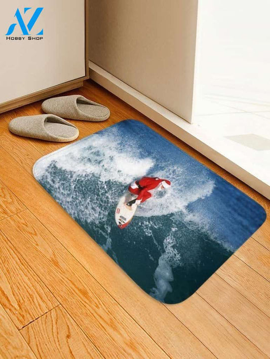 Father Christmas Surfing CLH0910178D Doormat