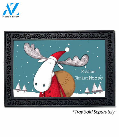 Father Christmoose Doormat - 18" x 30"