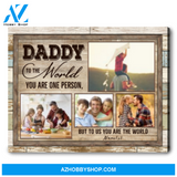 Father's Day Gift First Time Dad Personalized Photo Canvas Gift For Dad