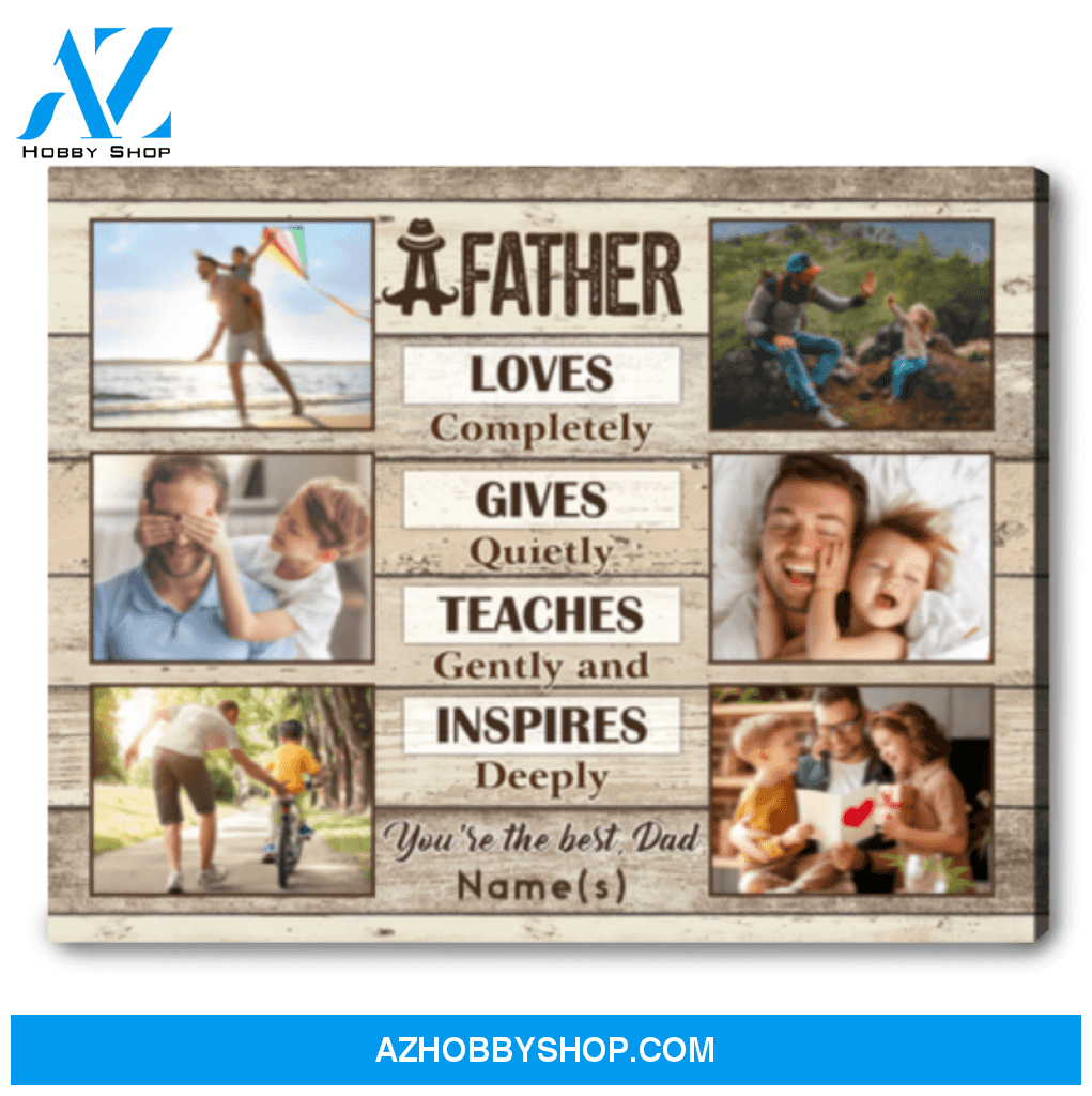 Father's Day Gift Unique Custom Gift For Dad Canvas Art Print