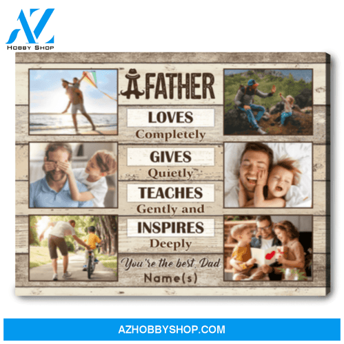 Father's Day Gift Unique Custom Gift For Dad Canvas Art Print