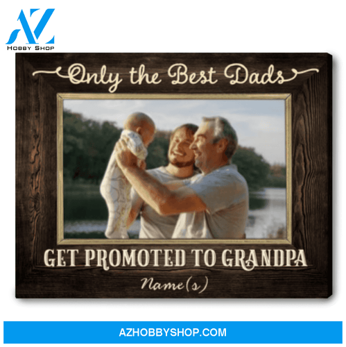 Father's Day Gifts For First Time Grandpa Canvas Personalized Prints