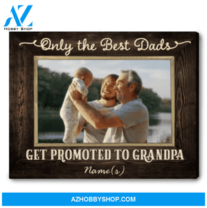Father's Day Gifts For First Time Grandpa Canvas Personalized Prints
