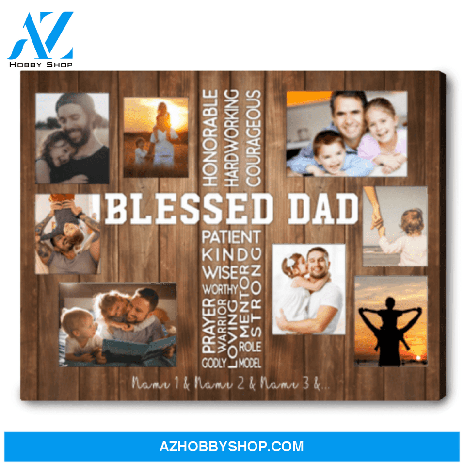 Father's Day Gifts Ideas Presents For Dad Custom Dad Photo Canvas
