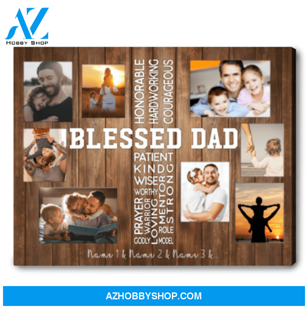Father's Day Gifts Ideas Presents For Dad Custom Dad Photo Canvas