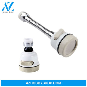 Faucet Booster Shower Household Tap Splash Filter Silver / Long3Pc