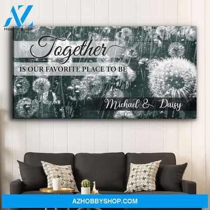 Favorite Place - Personalized Custom Name Canvas