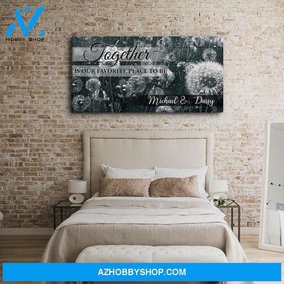 Favorite Place - Personalized Custom Name Canvas