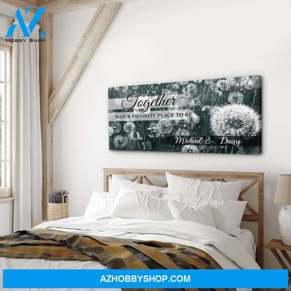 Favorite Place - Personalized Custom Name Canvas