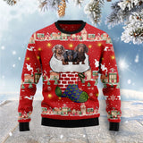 Dachshund Dog Light Up Ugly Christmas Sweater 