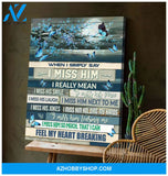 Zalooo Fell My Heart Breaking Butterfly Wall Art Canvas