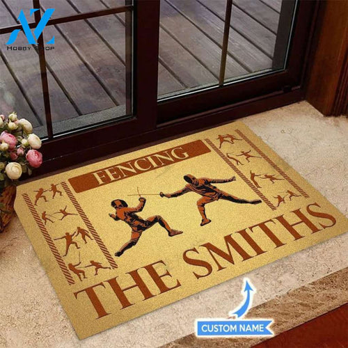 Fencing Old Basic Custom Doormat | Welcome Mat | House Warming Gift