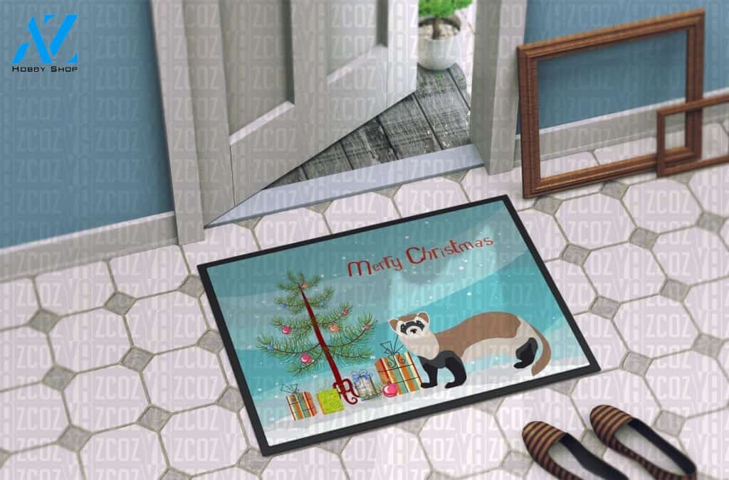 Ferret Christmas CL21110112MDD Doormat