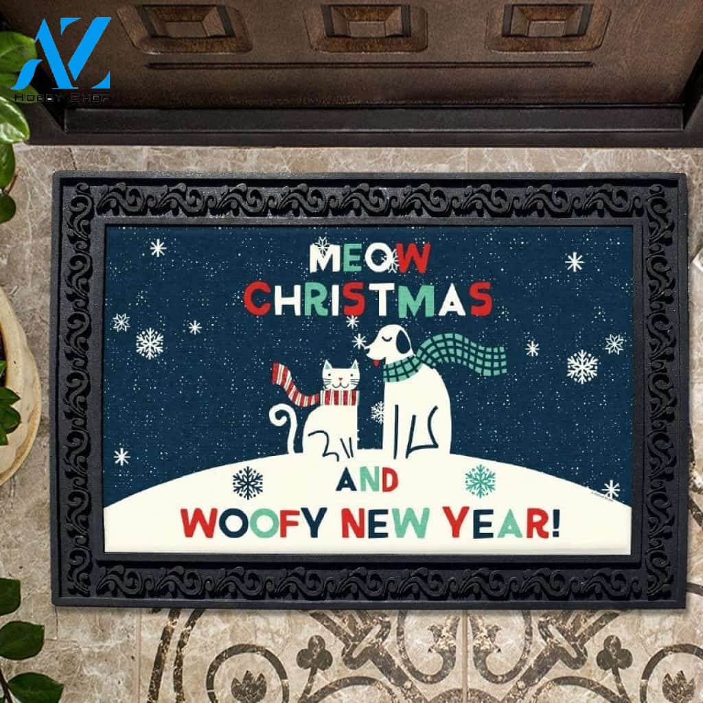 Festive Holiday Dog and Cat Doormat - 18" x 30"