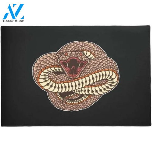 Fierce Wild Cobra Snake Doormat Welcome Mat House Warming Gift Home Decor Funny Doormat Gift Idea