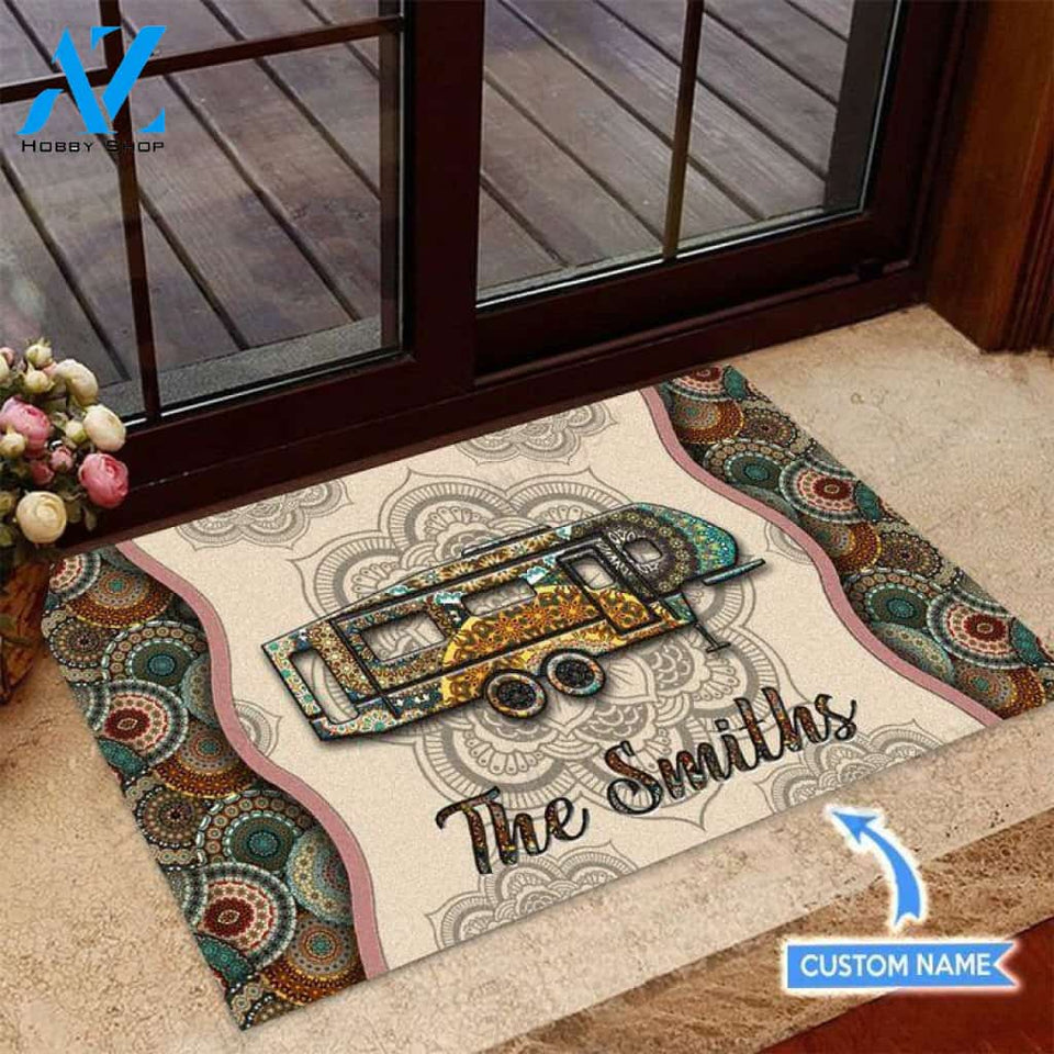 Fifth Wheel Mandala Custom Doormat | Welcome Mat | House Warming Gift