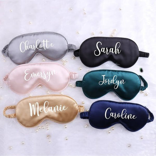 Customized Eye Masks - Personalized Sleeping Masks - Customized Satin Eye Masks