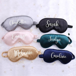 Customized Eye Masks - Personalized Sleeping Masks - Customized Satin Eye Masks
