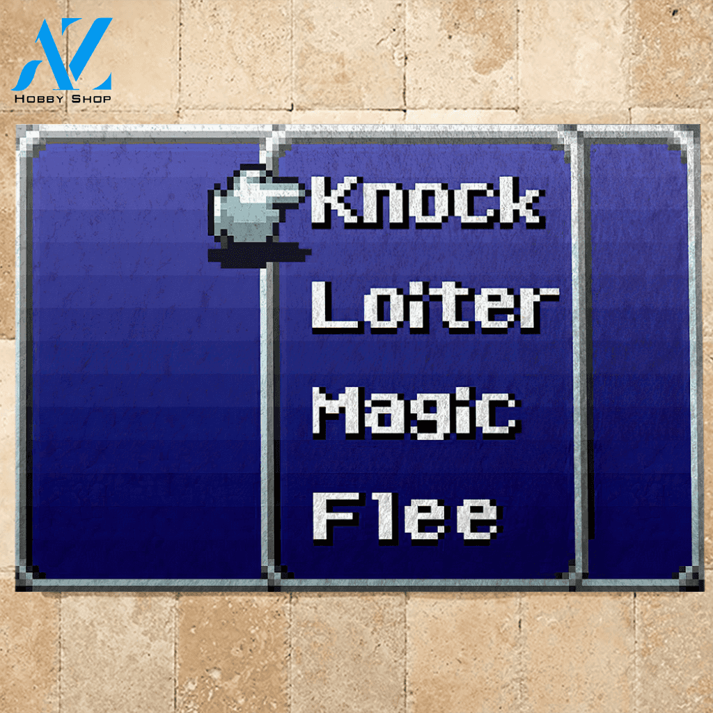 Final Fantasy 1 Doormat Retro RPG Knock | Welcome Mat | House Warming Gift