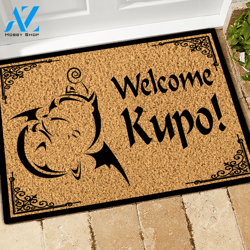 Final Fantasy Doormat Welcome Kupo | Welcome Mat | House Warming Gift