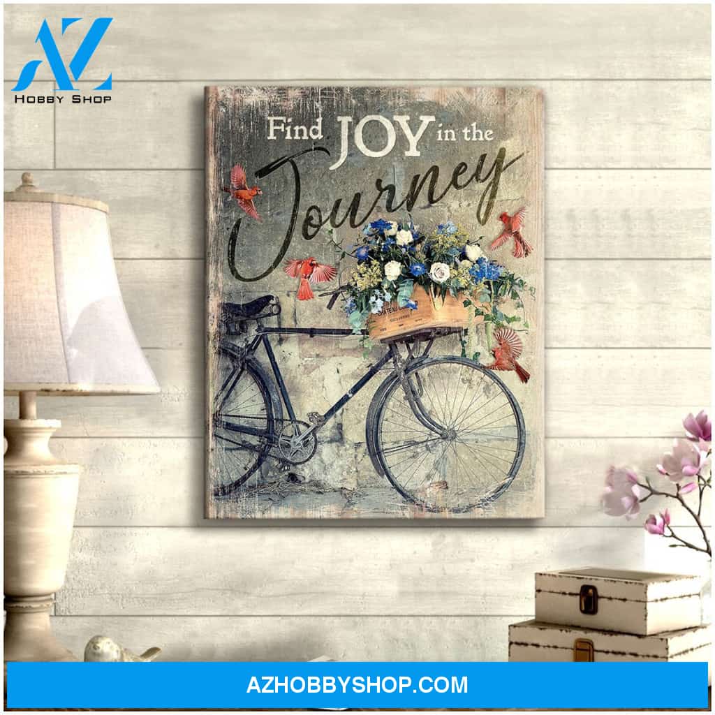Find Joy Cardinal Christmas Canvas Wall Art, Wall Decor Visual Art