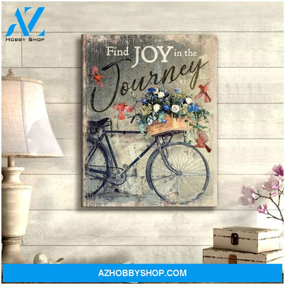 Find Joy Cardinal Christmas Canvas Wall Art, Wall Decor Visual Art