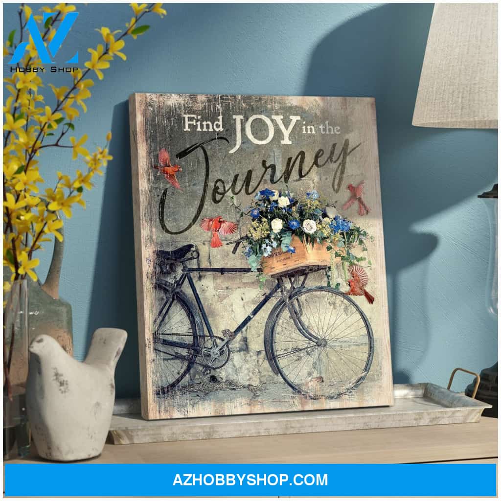 Find Joy Cardinal Christmas Canvas Wall Art, Wall Decor Visual Art