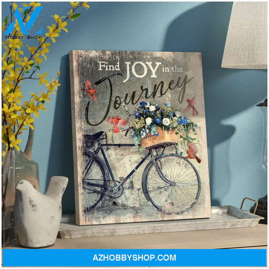 Find Joy Cardinal Christmas Canvas Wall Art, Wall Decor Visual Art