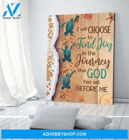 Find Joy Turtle Wall Art Canvas, Wall Decor Visual Art