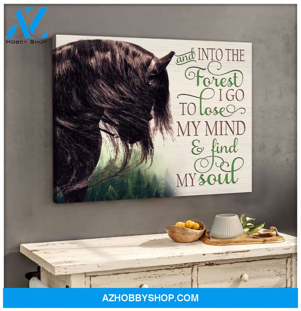Find My Soul Horse Wall Art Canvas, Wall Decor Visual Art
