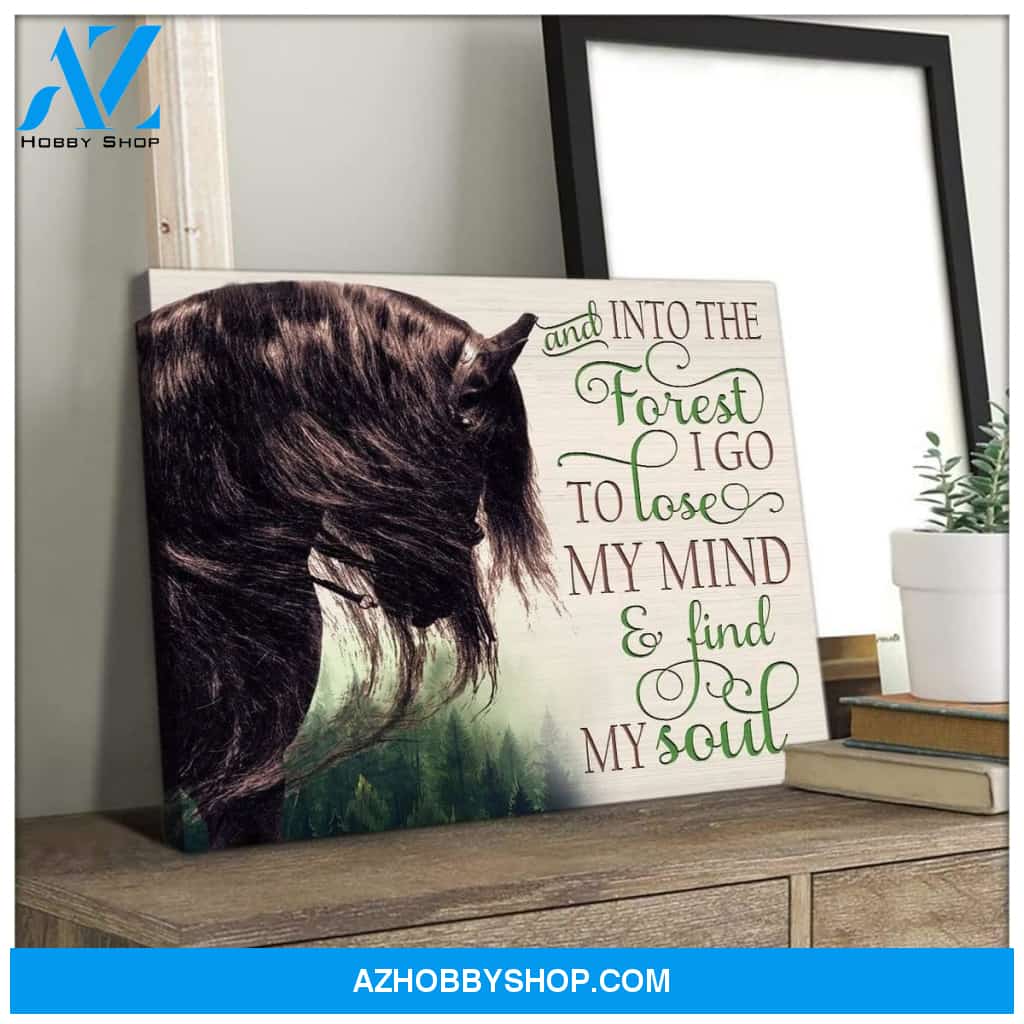 Find My Soul Horse Wall Art Canvas, Wall Decor Visual Art