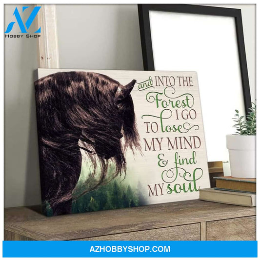 Find My Soul Horse Wall Art Canvas, Wall Decor Visual Art