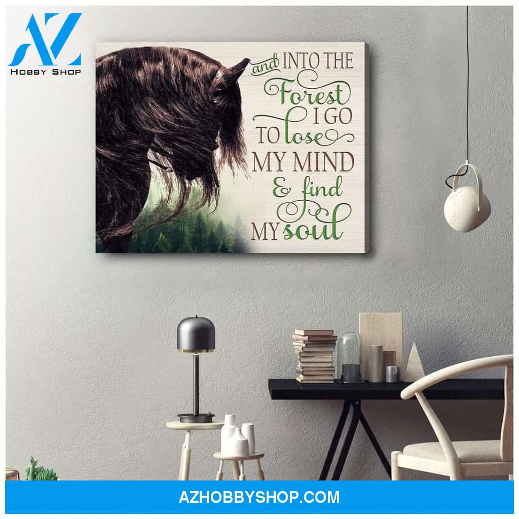 Find My Soul Horse Wall Art Canvas, Wall Decor Visual Art