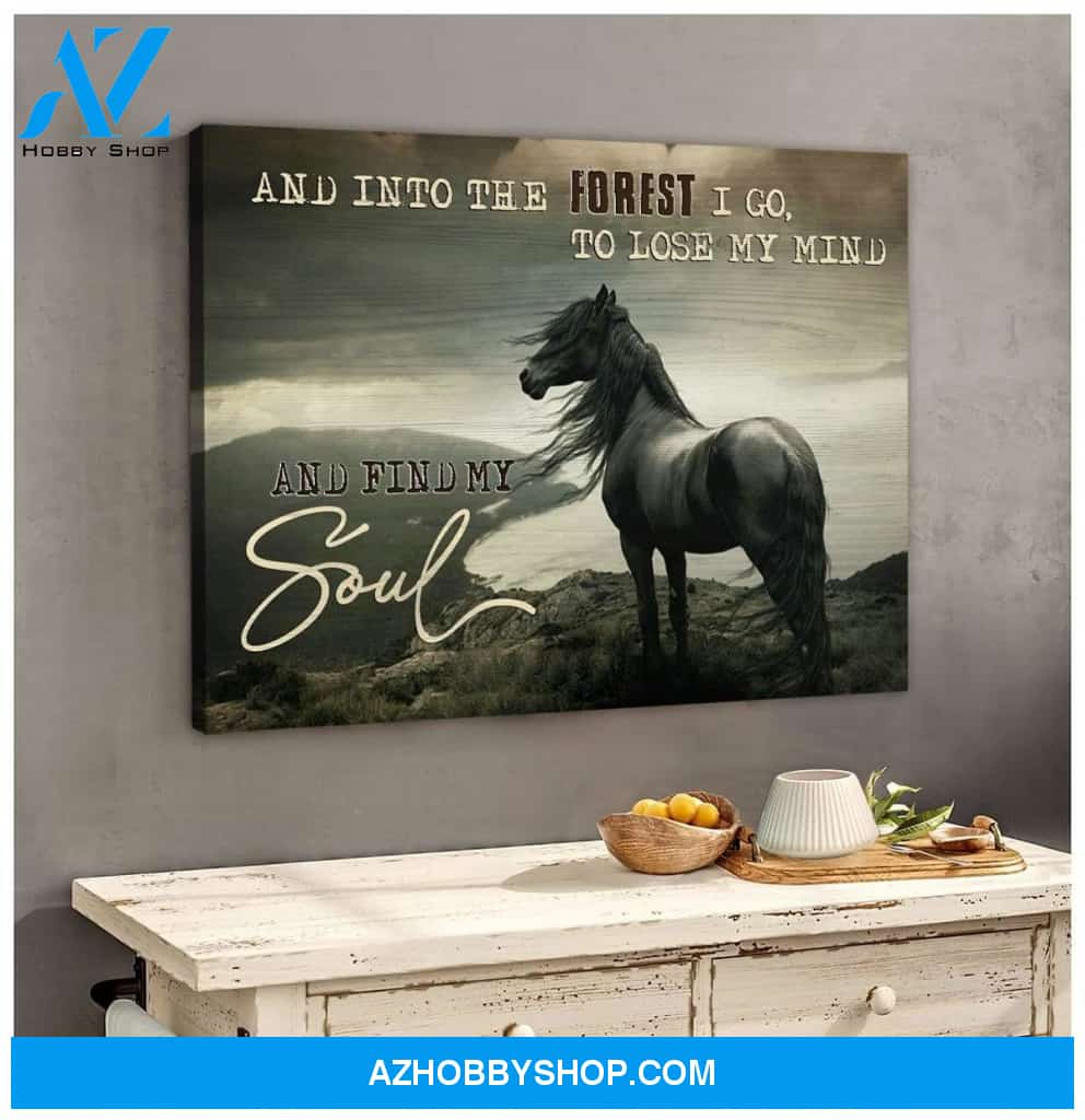 Find My Soul Horse Wall Art Canvas, Wall Decor Visual Art
