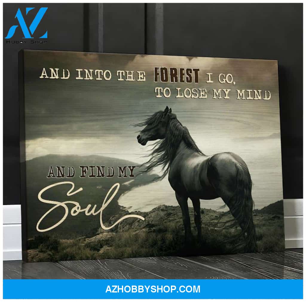 Find My Soul Horse Wall Art Canvas, Wall Decor Visual Art