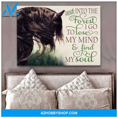 Find My Soul Horse Wall Art Canvas, Wall Decor Visual Art